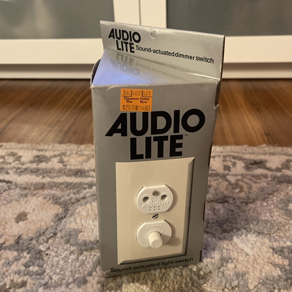 Audio Lite Sound Actuated Light Switch Crime Deterrent, Safety, Energy Saving